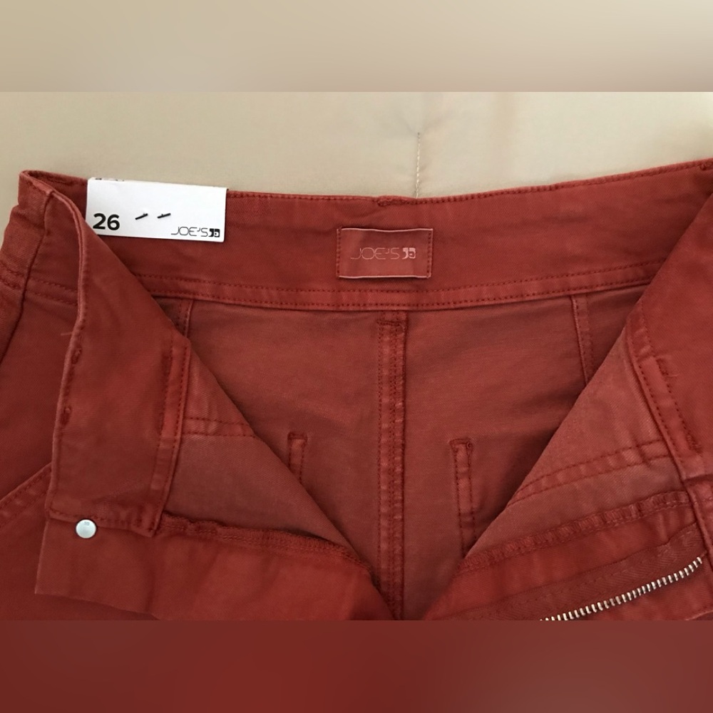 Joe’s Jeans x Anthropologie Chloe High Rise Wide Leg Pants Burnt Henna NWT Sz 26 - Picture 10 of 16